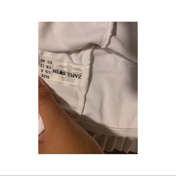 Zaful Ruffle Bandeau Bathing Suit - Picture 2 of 2